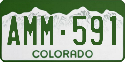 CO license plate AMM591