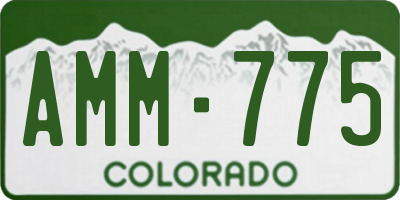 CO license plate AMM775