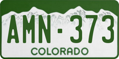 CO license plate AMN373