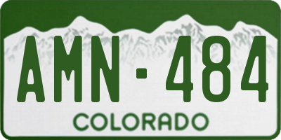 CO license plate AMN484