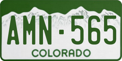 CO license plate AMN565
