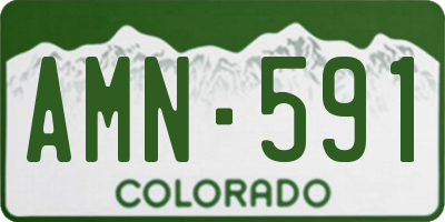 CO license plate AMN591