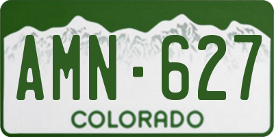 CO license plate AMN627