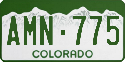 CO license plate AMN775