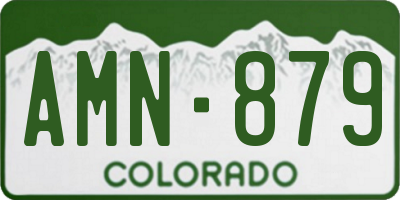 CO license plate AMN879