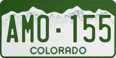 CO license plate AMO155