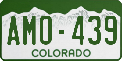 CO license plate AMO439