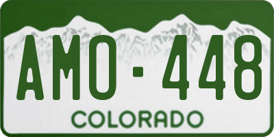 CO license plate AMO448
