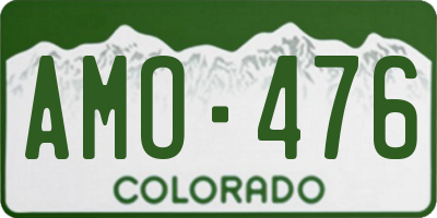 CO license plate AMO476