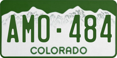 CO license plate AMO484
