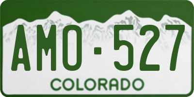 CO license plate AMO527