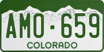 CO license plate AMO659