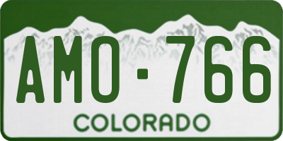 CO license plate AMO766