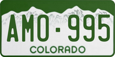 CO license plate AMO995