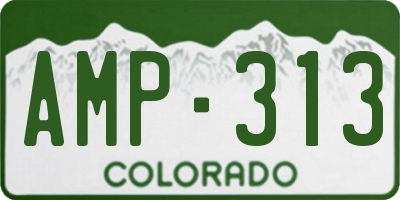 CO license plate AMP313