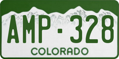 CO license plate AMP328
