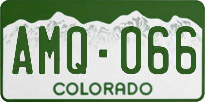 CO license plate AMQ066