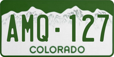 CO license plate AMQ127