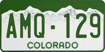 CO license plate AMQ129