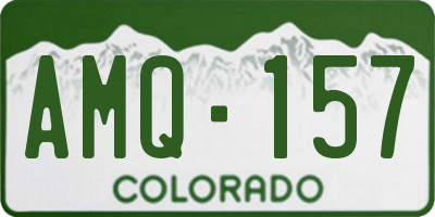 CO license plate AMQ157