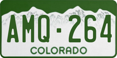 CO license plate AMQ264