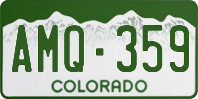 CO license plate AMQ359