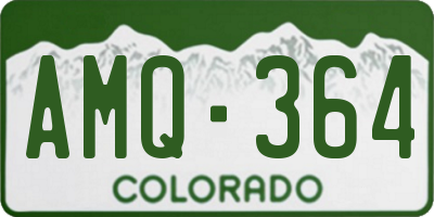 CO license plate AMQ364