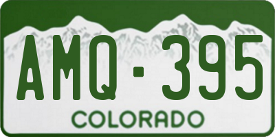 CO license plate AMQ395