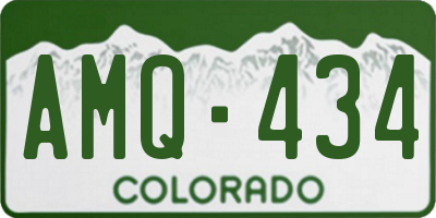 CO license plate AMQ434
