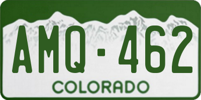CO license plate AMQ462