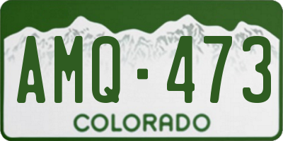 CO license plate AMQ473