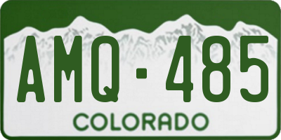 CO license plate AMQ485