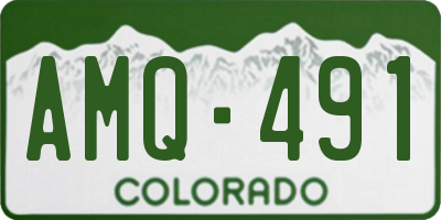 CO license plate AMQ491
