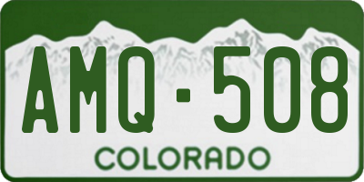 CO license plate AMQ508