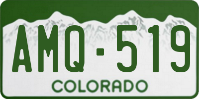 CO license plate AMQ519