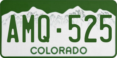 CO license plate AMQ525