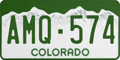 CO license plate AMQ574
