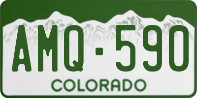 CO license plate AMQ590