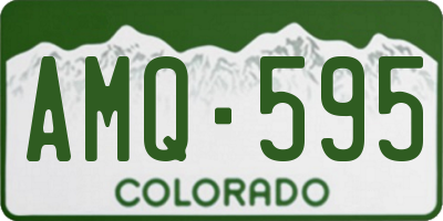 CO license plate AMQ595