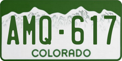 CO license plate AMQ617