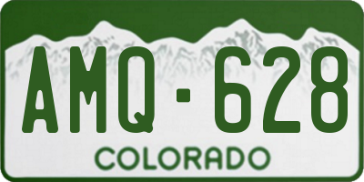 CO license plate AMQ628