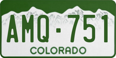 CO license plate AMQ751