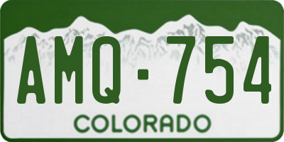 CO license plate AMQ754