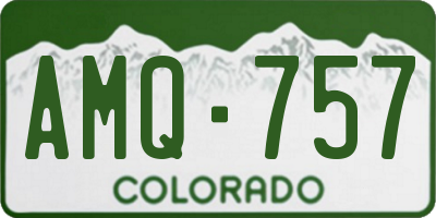 CO license plate AMQ757