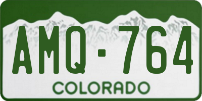CO license plate AMQ764