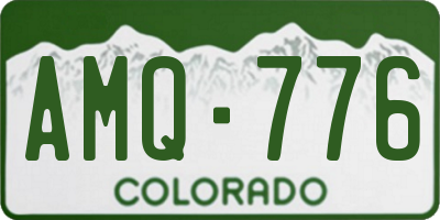 CO license plate AMQ776