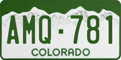 CO license plate AMQ781