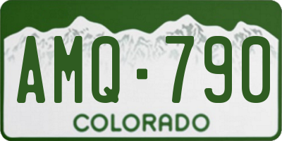 CO license plate AMQ790