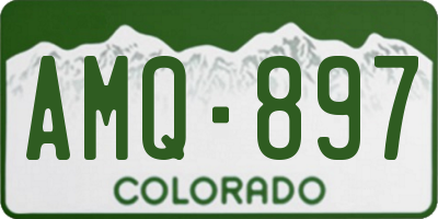 CO license plate AMQ897