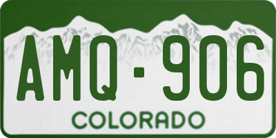 CO license plate AMQ906